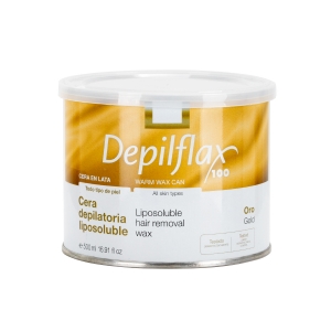 Depilflax 100 wax for hair removal can gold 500 ml  (154564)