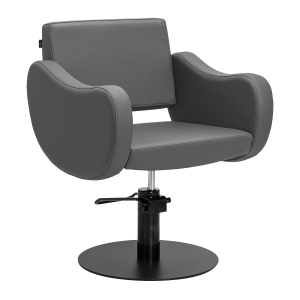 Gabbiano hairdressing chair Sewilla Gray black base (154166)
