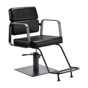 Gabbiano hairdressing chair Porto gray black (154139)
