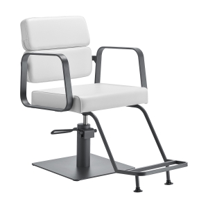 Gabbiano hairdressing chair Porto gray white (154140)