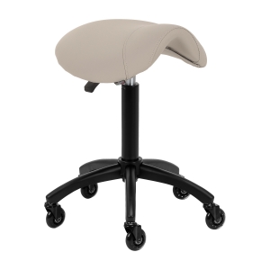 Gabbiano hairdressing stool D032 grey-beige (154217)