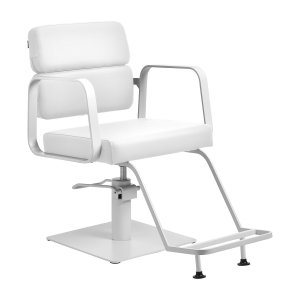 Gabbiano hairdressing chair Porto white white (154143)