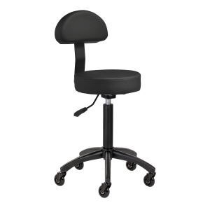 Gabbiano hairdressing stool D026 black (154212)