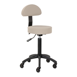 Gabbiano hairdressing stool D026 grey-beige (154214)