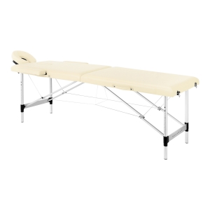 BALANCE aluminium folding massage table 2 segment cream (155270)