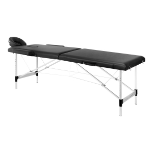 BALANCE aluminium folding massage table 2 segment black (155271)