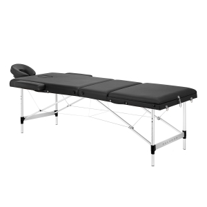 BALANCE aluminium folding massage table 3 segment black (155275)