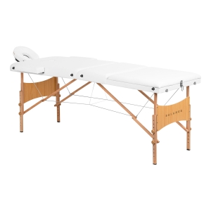 BALANCE wooden folding massage table 3 segment 190x70 white (155281)