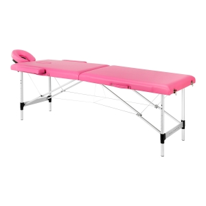 BALANCE aluminium folding massage table 2 segment pink (155282)