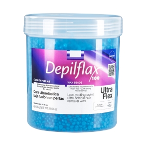 Depilflax 100 flexible low melting point wax Ultraflex Blue 600g (154894)