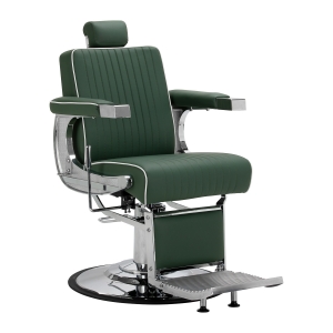 Gabbiano Visionerio barber chair green chrome frame (155243)