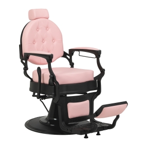 ACTIVESHOP Barber chair Gabbiano President pink with black base (155248)