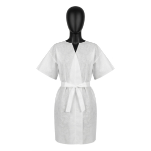 Disposable short sleeve bathrobe 10 pcs (155919)