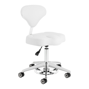 ACTIVESHOP Cosmetic stool Azzurro 156-F bump-up snow-white (155913)