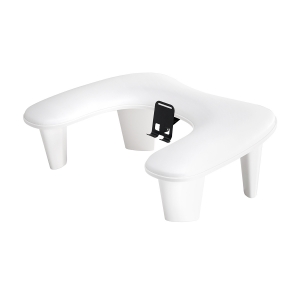 ACTIVESHOP MOMO Croissant manicure rest with mobile phone holder white (155804)