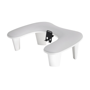 ACTIVESHOP MOMO Croissant manicure rest with mobile phone holder grey (155805)
