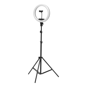 ACTIVESHOP Lamp Ring Light 13"" 36W LED with stand black (131446)