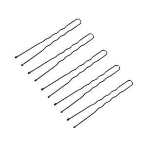 ACTIVESHOP Hairdressing buns for hair e-65 300 pieces 6 cm black (133258)