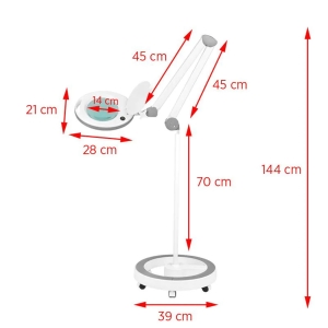 ACTIVESHOP Elegante 6014 60 LED 5d LED magnifier lamp with a tripod