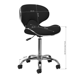 Gabbiano cosmetic stool q-4599 black (111138)
