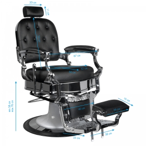 Gabbiano Ernesto barber chair in black (125378)