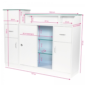 Gabbiano reception desk q-0333 (126136)