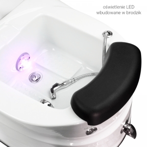 Spa pedicure chair as-122 white with massage function