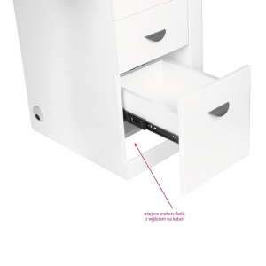 Cosmetic desk 310 white left (132080)