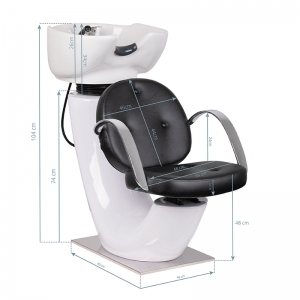 GABBIANO HAIR WASH UNIT ASTI BLACK (137104)