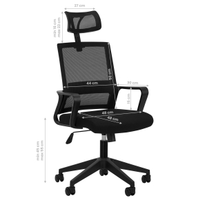 OFFICE CHAIR QS-05 BLACK (141176)