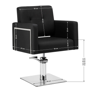 Gabbiano Hairdressing Chair Bergamo Black (143961)