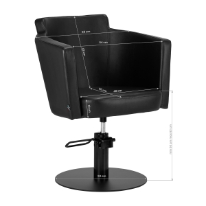 Hairdressing chair Gabbiano Roma Black (148054)