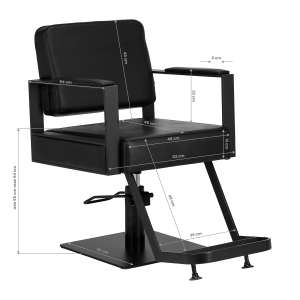 Hairdressing chair Gabbiano Modena Black (148058)
