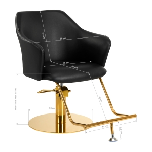 Hairdressing chair Gabbiano Marbella Black (148060)