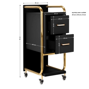 Gabbiano hairdressing assistant Solo gold – black (141233)