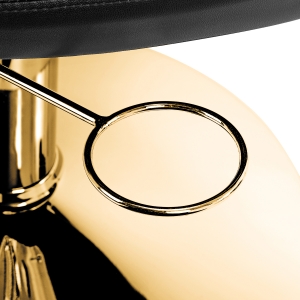 Hairdressing chair Gabbiano Parma Gold Black (137381)