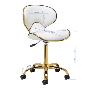 Gabbiano cosmetic stool Q-4599G White (150180)