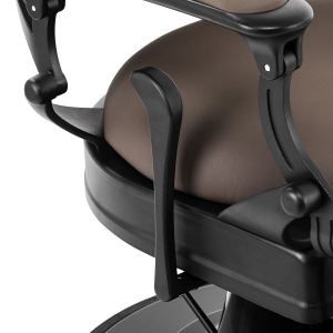 Barber chair Gabbiano Niccolo brown buttonless (153415)