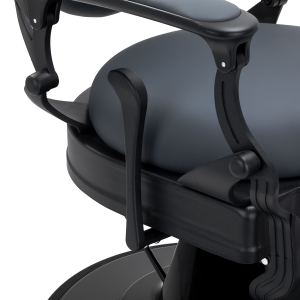 Barber chair Gabbiano Niccolo graphite buttonless (153416)