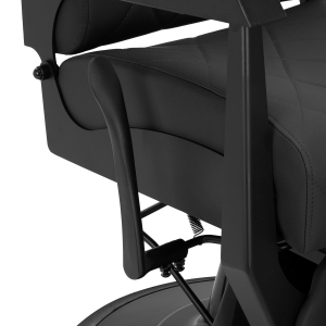 Gabbiano barber chair Bruno with black frame Black  (153407)