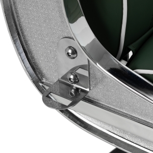 Gabbiano Visionerio barber chair green chrome frame (155243)