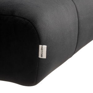 Sillon Corona eyelash treatment chair, black with gold base (155740)