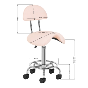Cosmetic stool 6001 pink  (154876)