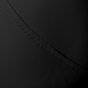 Cosmetic stool Giovanni 1004 black with silver base (141630)