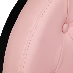 Barber chair Gabbiano President pink with black base (155248)