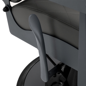 Gabbiano barber chair Bruno graphite with a grey base (155762)