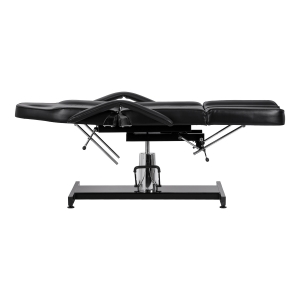 Hydraulic pedicure beauty chair Sillon 210 with rocking function and split footrest black (155680)