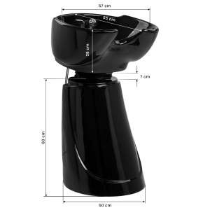 Portable hairdressing wash unit Gabbiano B40 black (wash station) (155991)