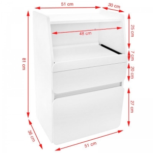ACTIVESHOP Cabinet azzurro midi 970 white +
