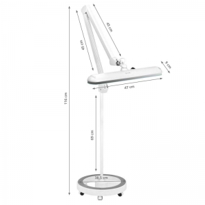 Elegant 801-l LED workshop lamp with a reg. white light intensity (124716)